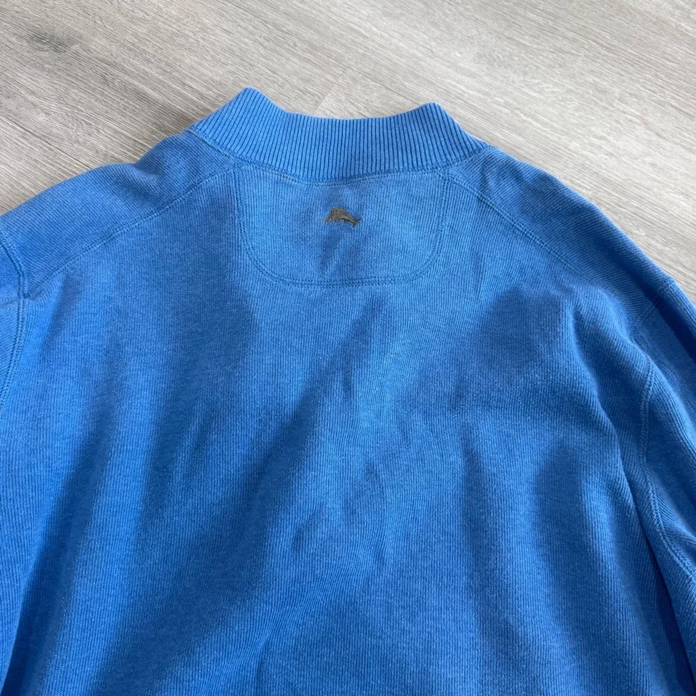Tommy Bahama Blue Zip-Up Sweater